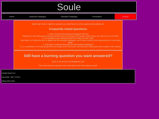 Contact screenshot