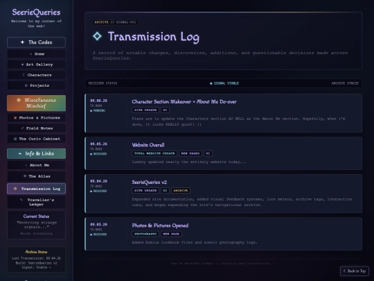 changelog screenshot