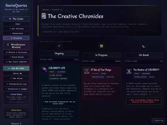 projects screenshot