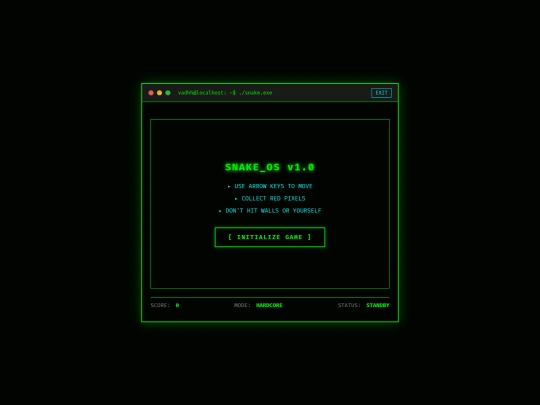 snake screenshot