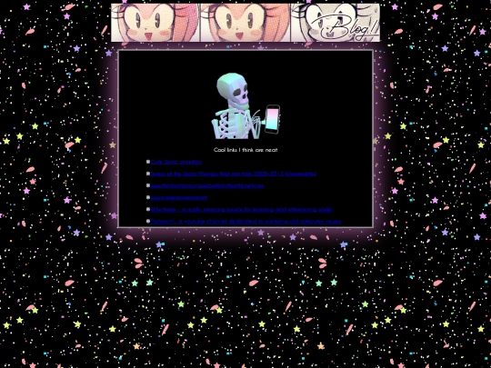 blog/links screenshot