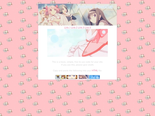 blog/themes/anime-fansite screenshot