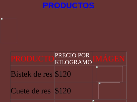 PAGINA DE LOS PRODUCTOS screenshot