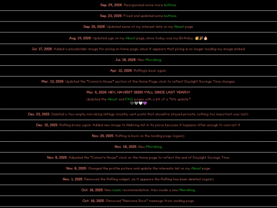 home/changelog screenshot