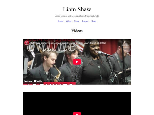 videos screenshot