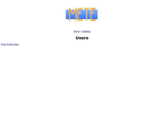 Users screenshot