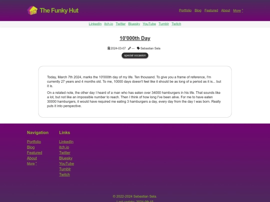 blog/post/thoughts-10000th-day screenshot