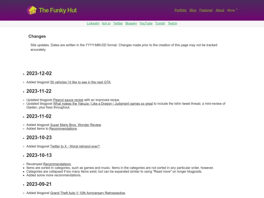 changes screenshot