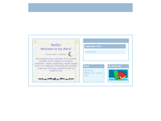 html/diary screenshot