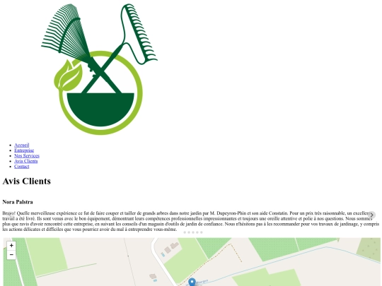 jardin/html/client screenshot