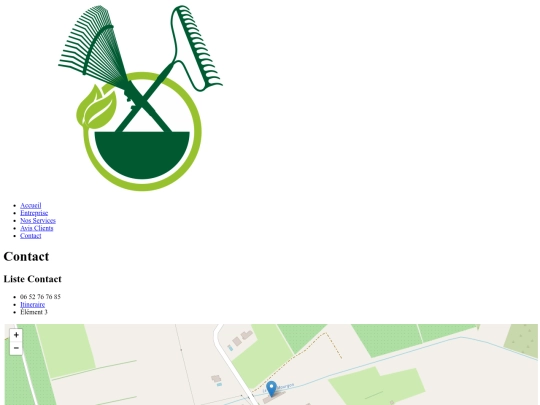 jardin/html/contact screenshot