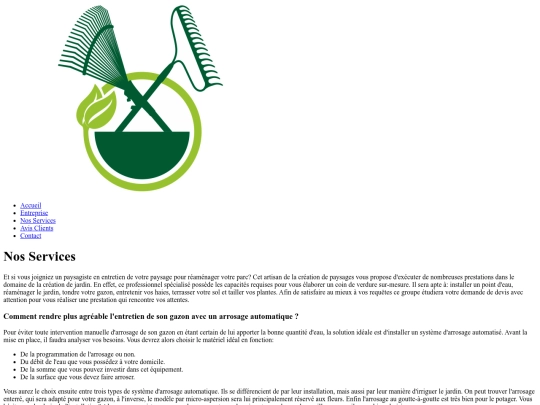 jardin/html/services screenshot
