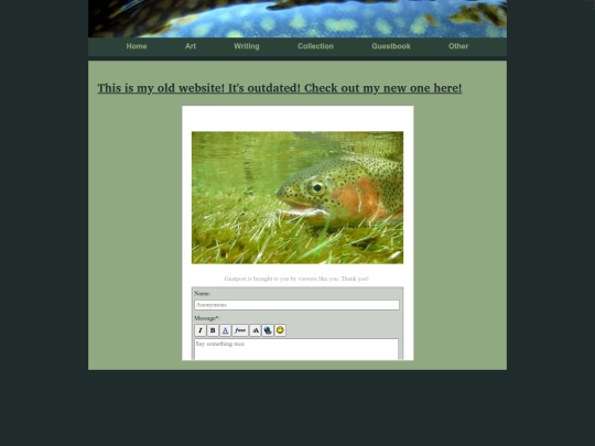 guestbook screenshot