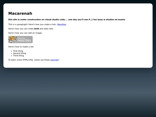 index screenshot