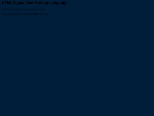 htmlpage screenshot