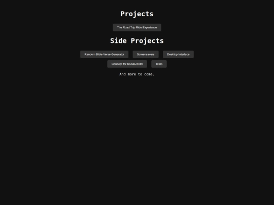 projects screenshot