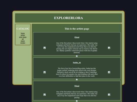 artists screenshot