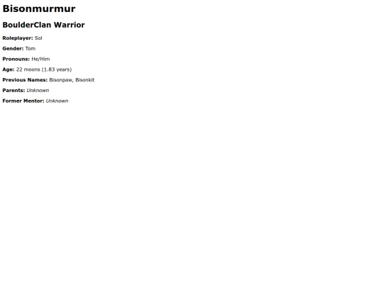 cat/bisonmurmur screenshot