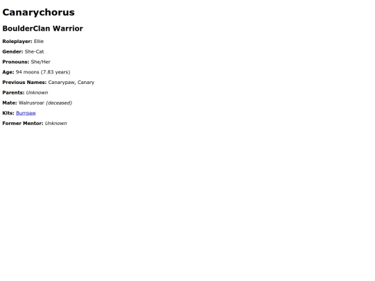 cat/canarychorus screenshot