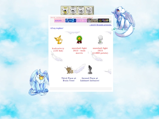 neopets-trophies screenshot