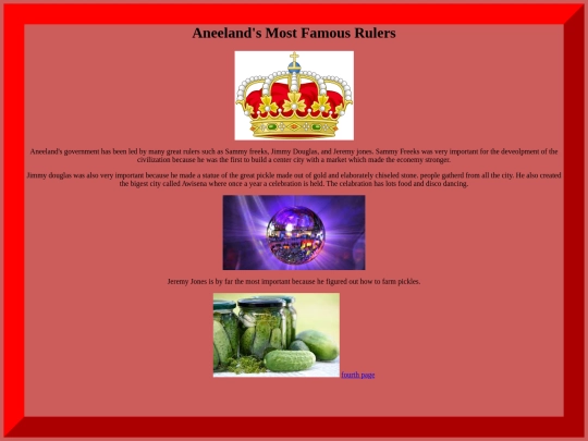 third web page screenshot