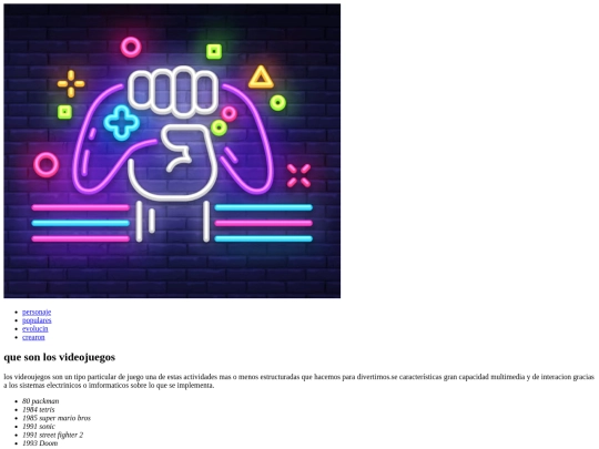 Proyecto/Videojuegos screenshot