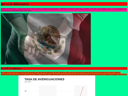 Trabajo/Delicuencia screenshot