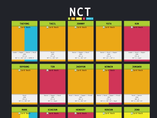 kpop/nct screenshot