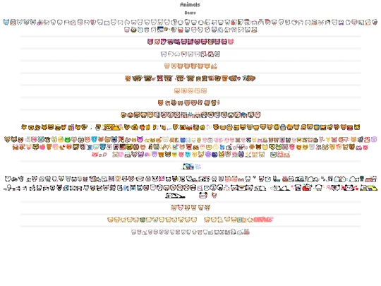 pixels/pages/bears screenshot