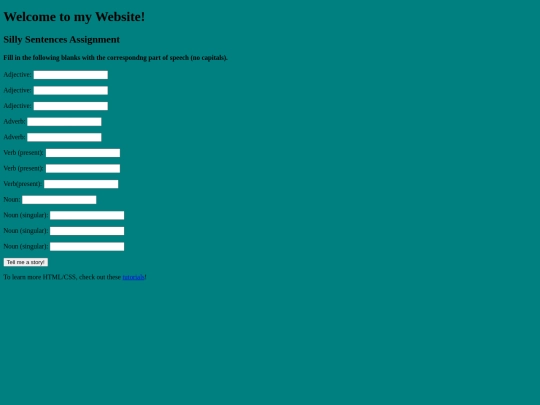 SillySentences screenshot