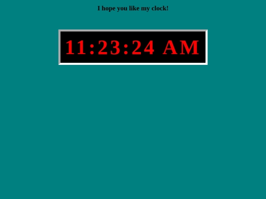 clock screenshot