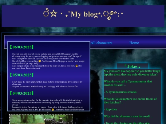 blog screenshot