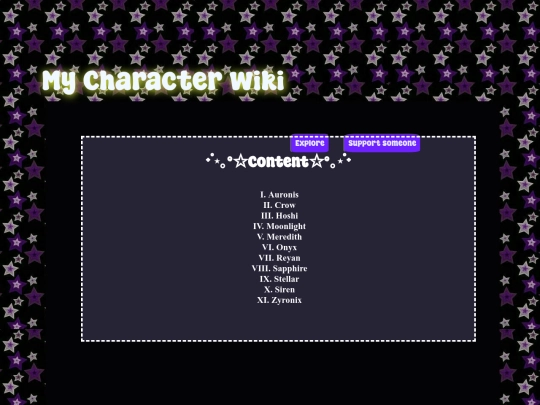 characterlist screenshot