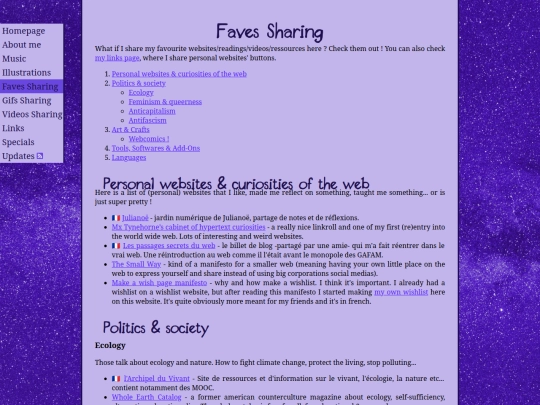 faves-sharing screenshot