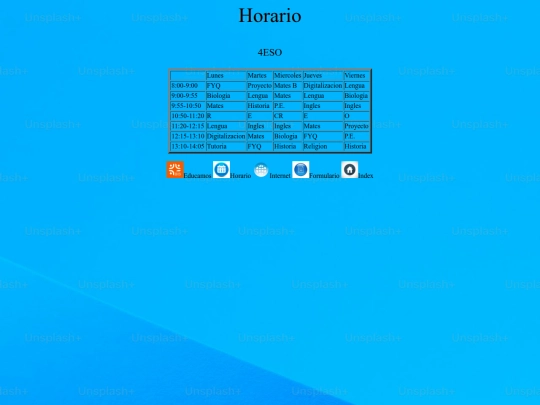 Horario screenshot