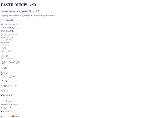 Pastedump screenshot