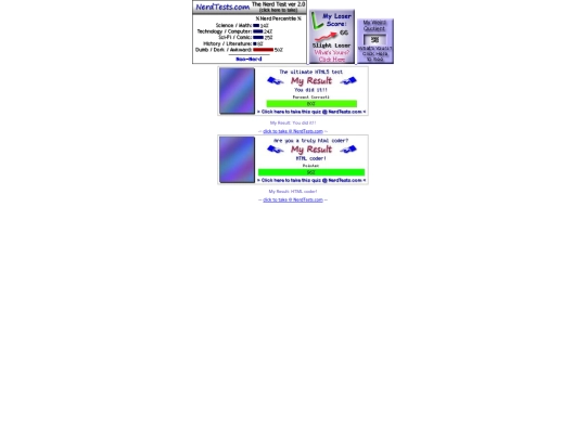 Results screenshot