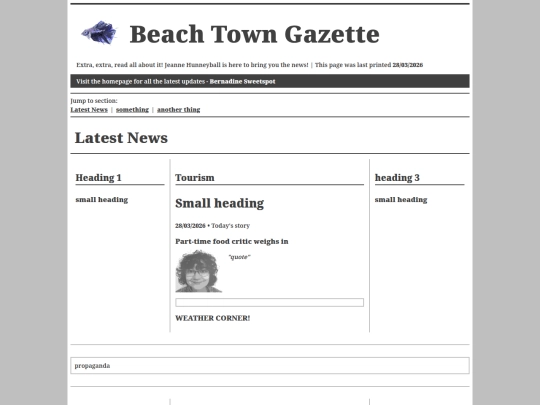 Beach_Town_Gazette screenshot
