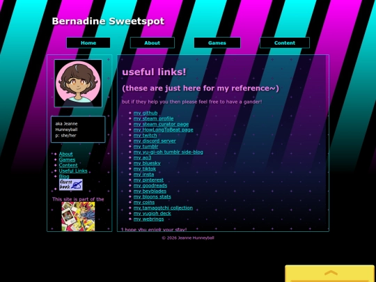 links screenshot