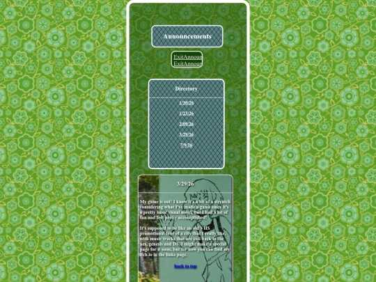 index-announcements screenshot