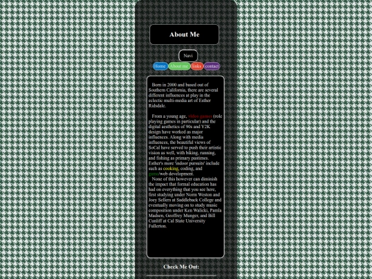 mobile/index-about me-mobile screenshot