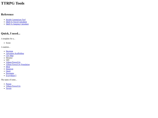 ttrpg/views/home screenshot