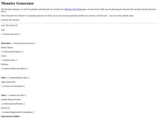 ttrpg/views/monster-generator screenshot