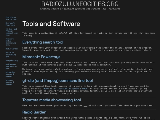 tools-and-software screenshot