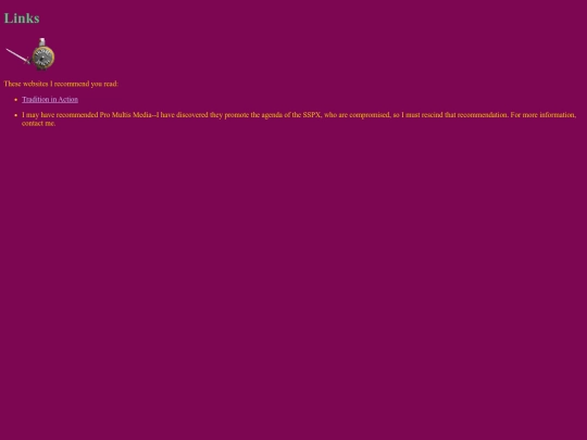 links screenshot
