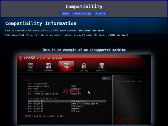 Compatibility screenshot