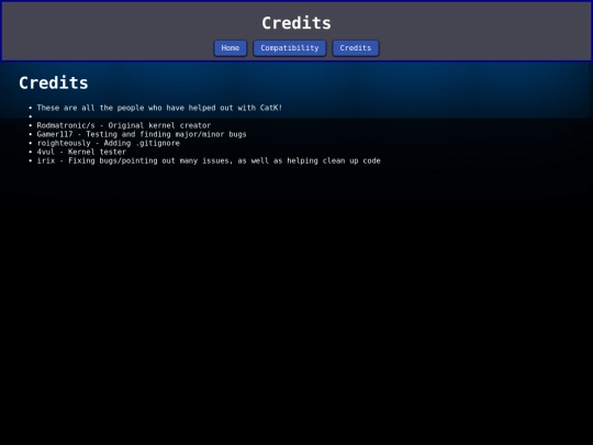 credits screenshot
