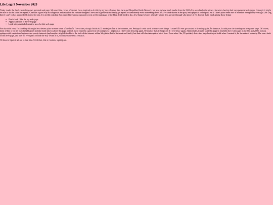 LifeLog1192023 screenshot