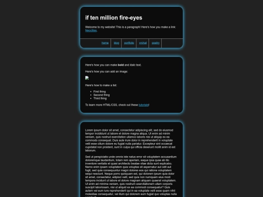 test screenshot