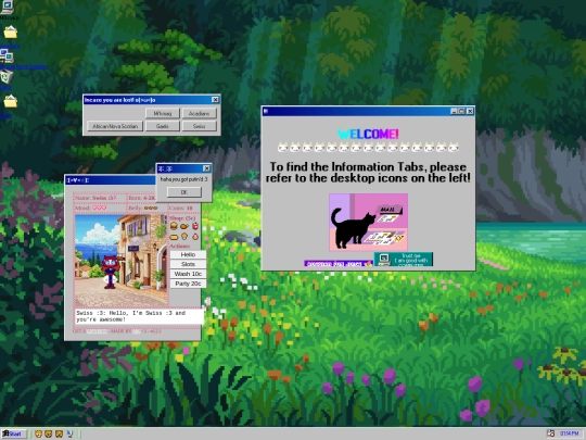 welcomepage screenshot